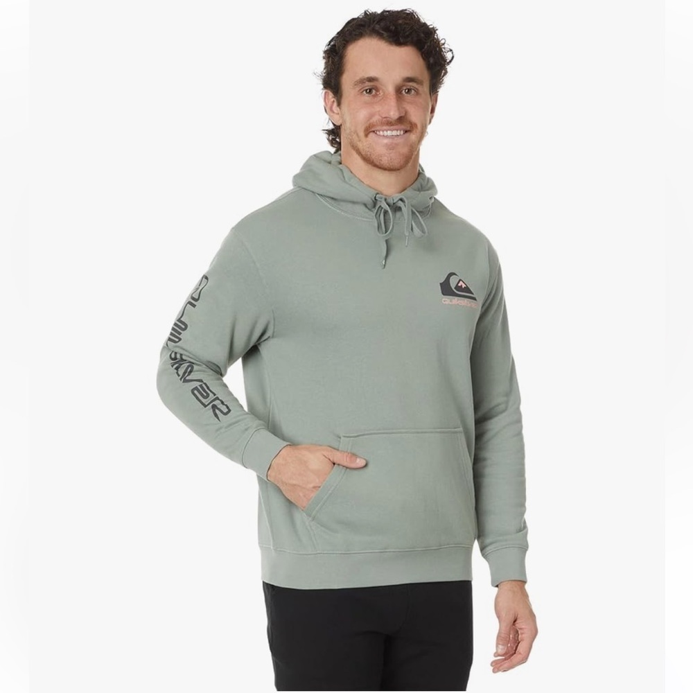 Quiksilver Men’s Omni Logo Pullover Hoodie – Size XL – Chinois Green – NWT